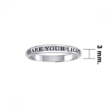 Share Your Light Silver Ring TRI427 - Jewelry